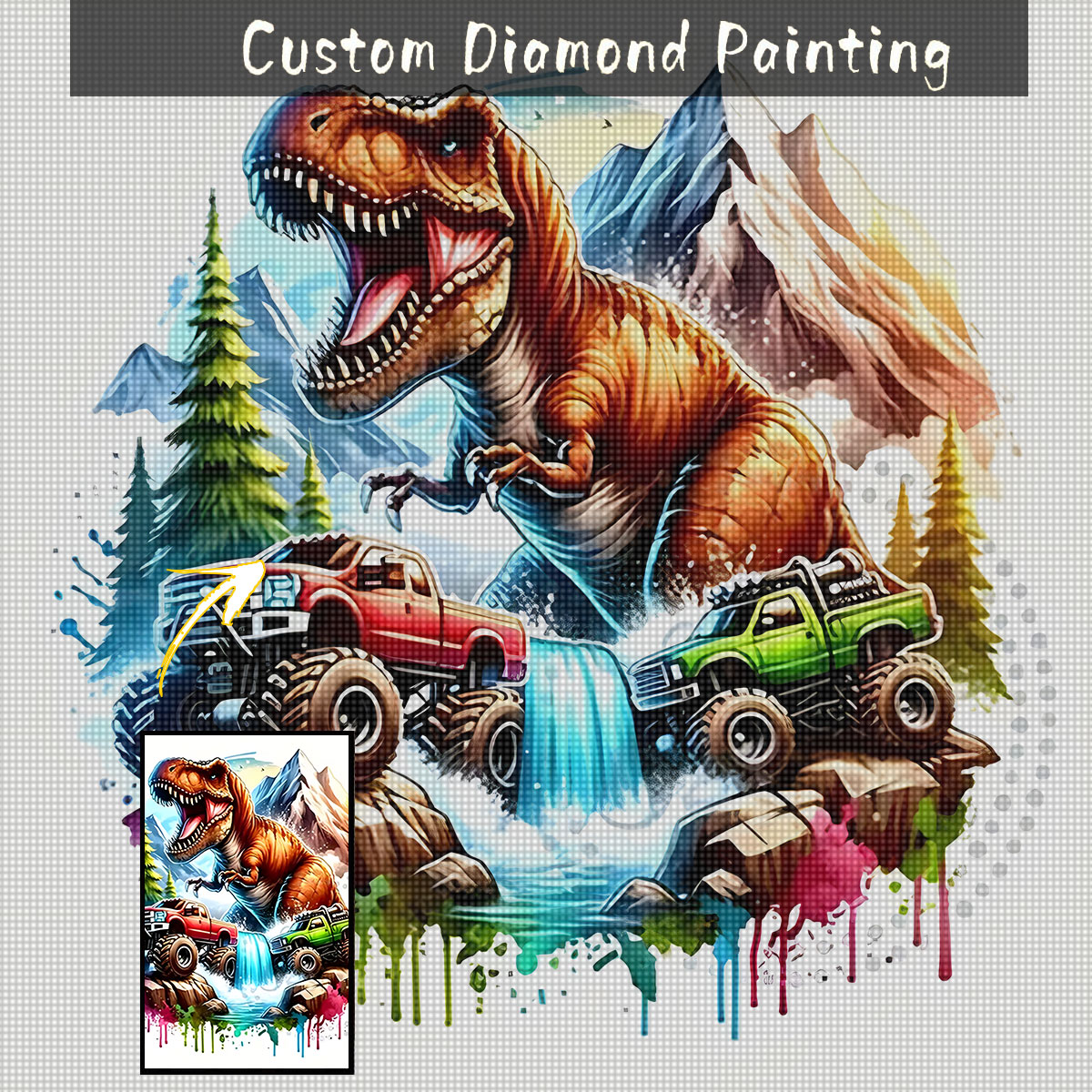 5D Diamond Painting Kit Full Drill - 맞춤형 사진을 활용한 5D 다이아몬드 페인팅