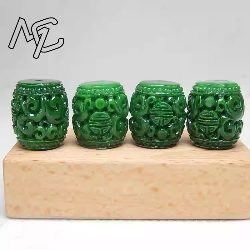 5pc 자연 녹색 옥 조각 구슬 DIY 팔찌 팔찌 매력 - Beading 리뷰 및 가격