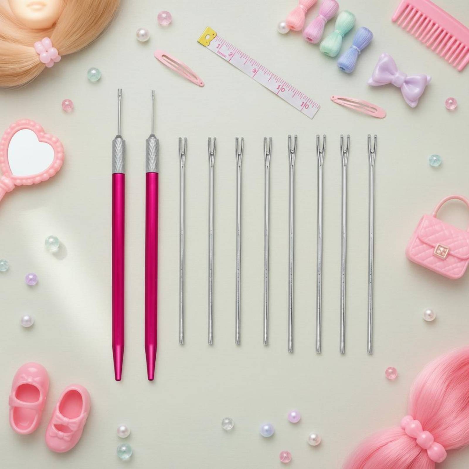 인형 헤어 리루팅 키트, 널링 처리된 손잡이, 인형 헤 - Craft Tools 리뷰 및 가격
