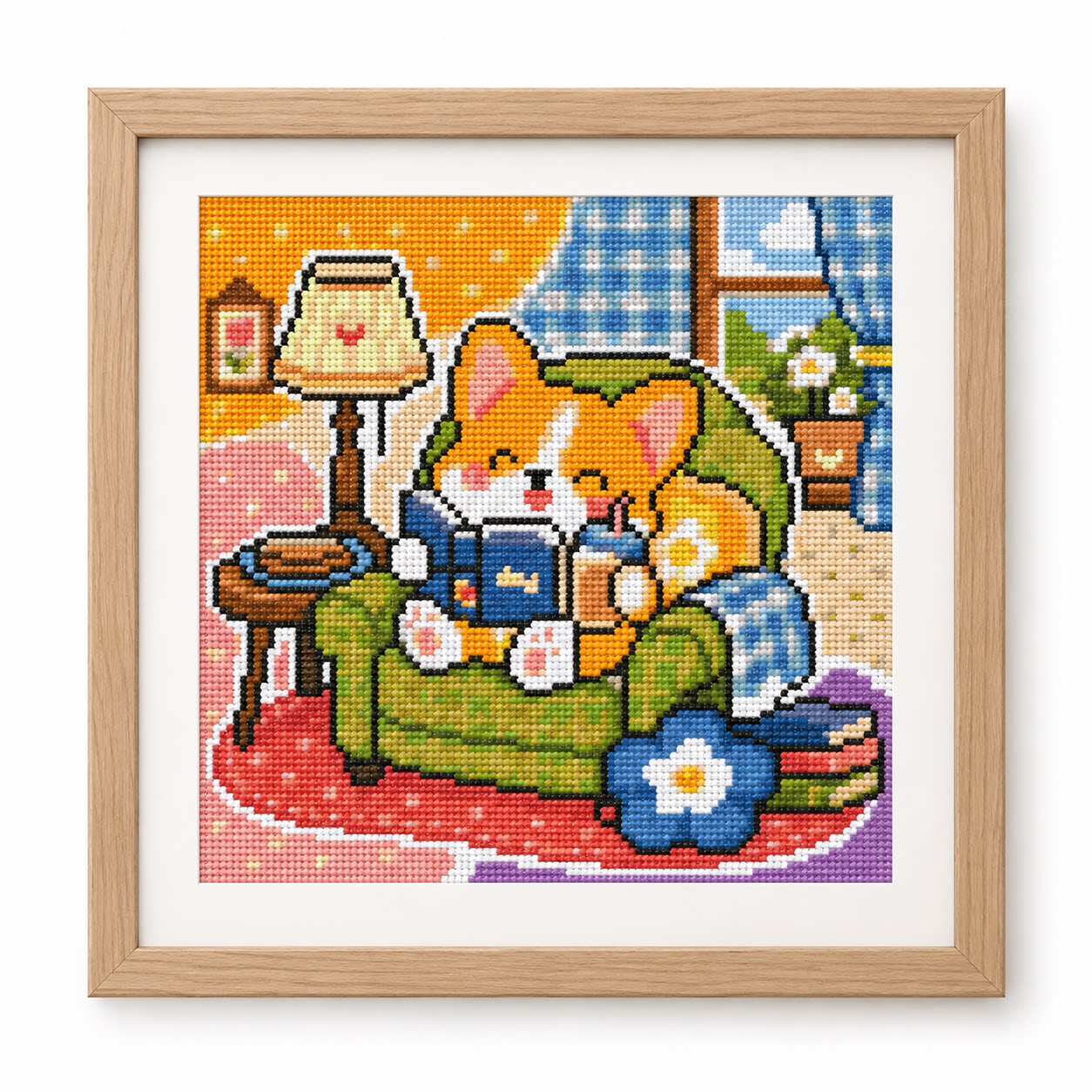 [풀 스티치] [CC6338-책 읽는 것을 좋아하는 작 - Cross Stitch Stamped Kits Beginners 리뷰 및 가격
